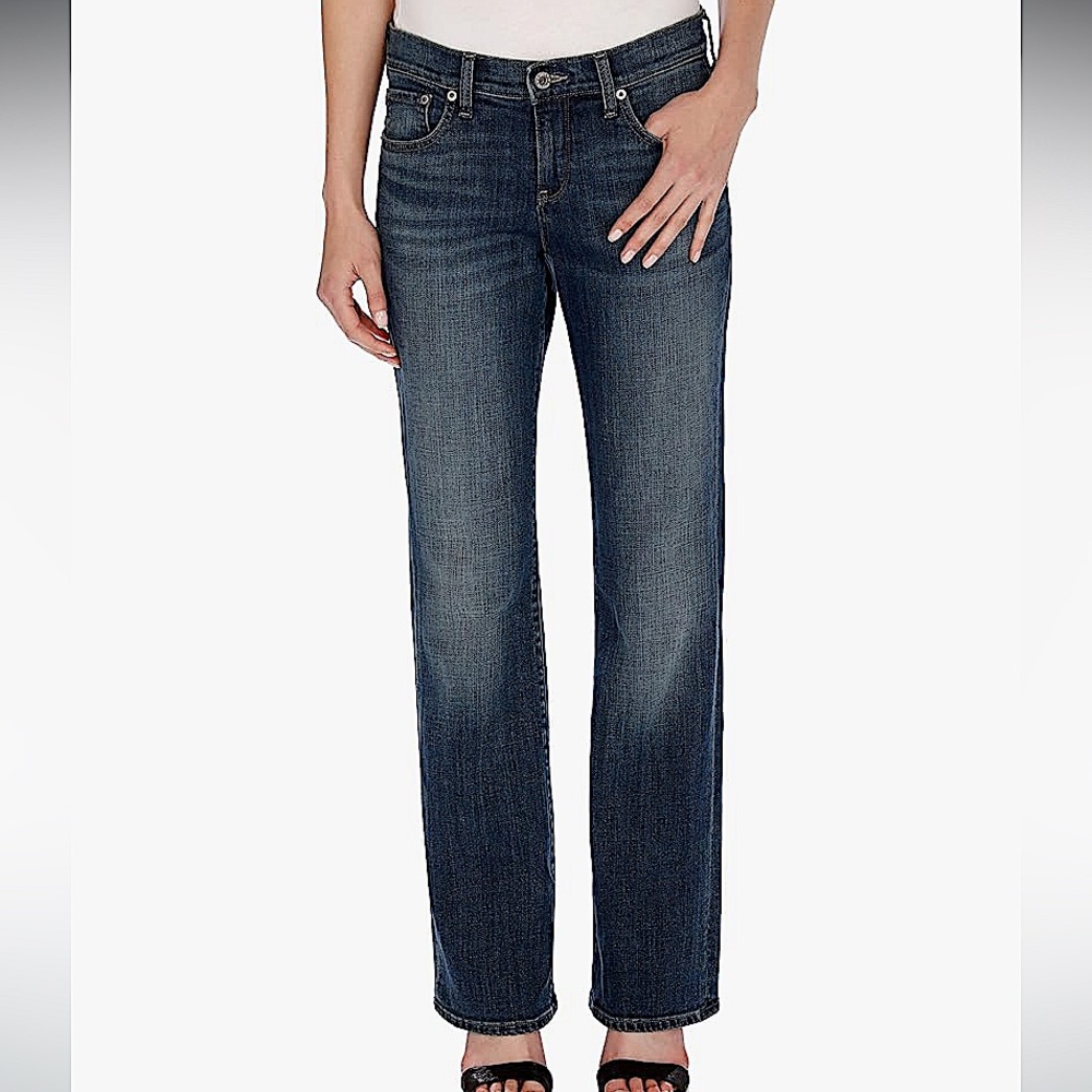 NWT Lucky Brand Easy Rider Midrise Relaxed Fit Bootleg Jeans